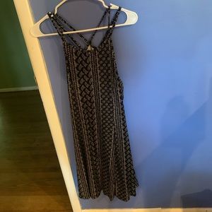 Black and white printed dress